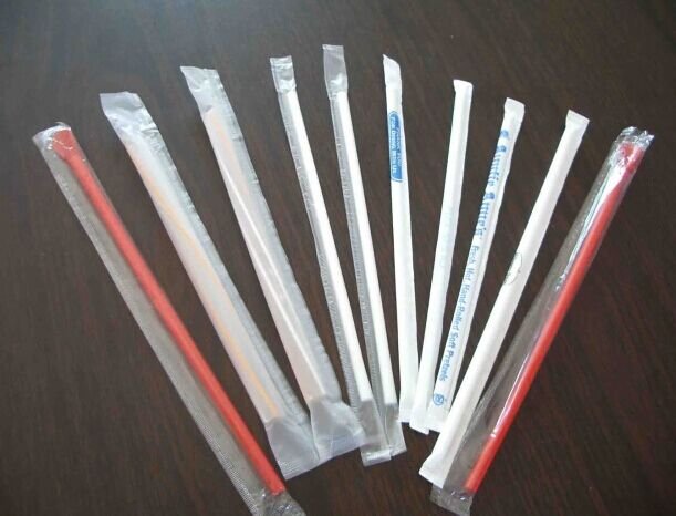 Embalaje Popotes De Plastico sellado de 3 lados