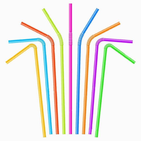 Popotes de plastico Flexibles 