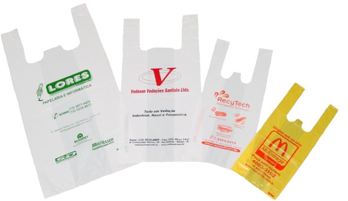 bolsas de camiseta plasticos